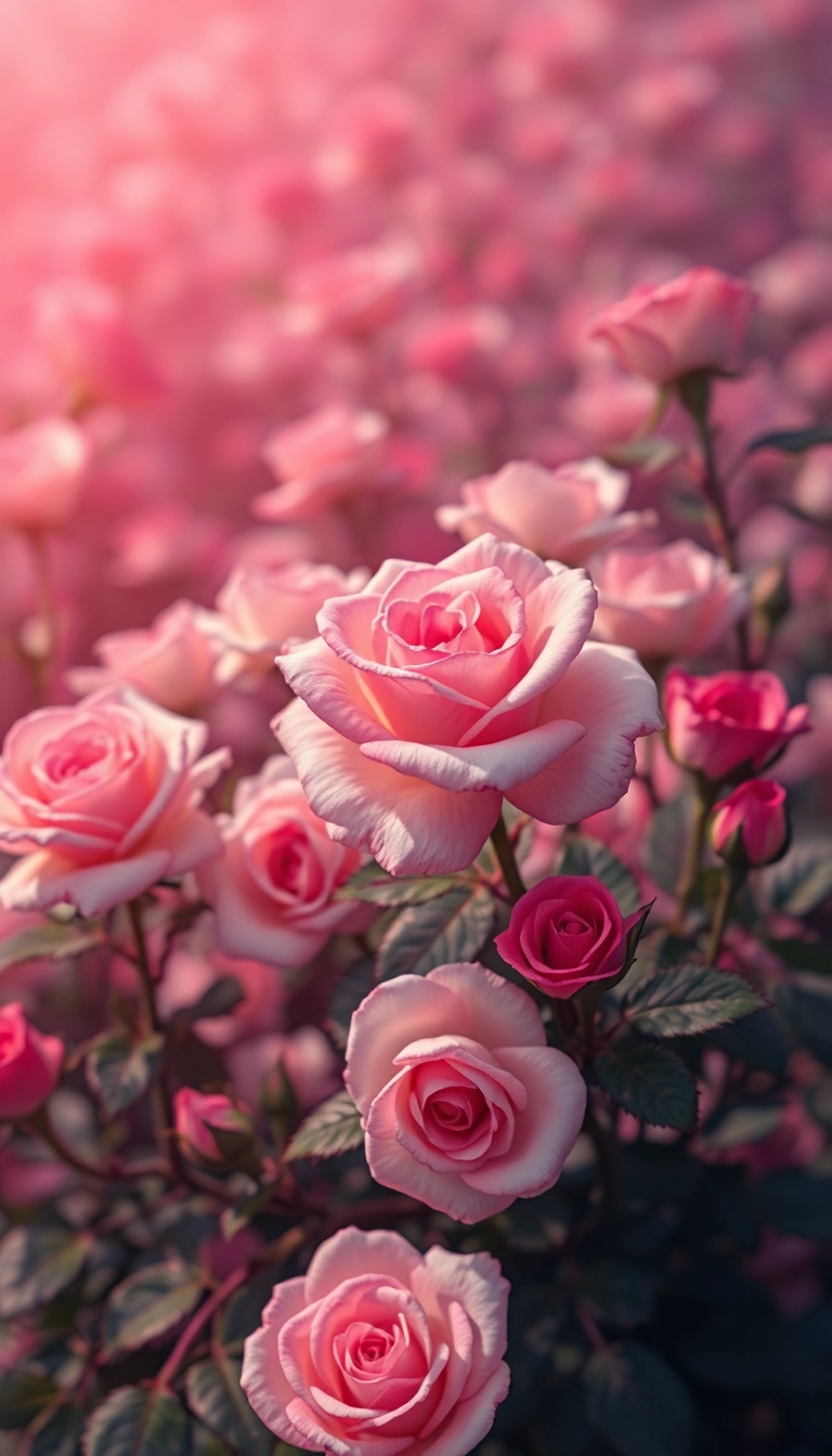 pink roses